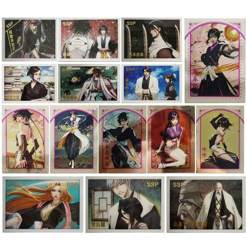 Japanese Anime Bleach Inoue Orihime Matsumoto Rangiku Ichimaru Gin Collectible Cards Christmas Birthday Gift Children's Toys
Japanese Anime Bleach Inoue Orihime Matsumoto Rangiku Ichimaru Gin Collectible Cards Christmas Birthday Gift Children's Toys
