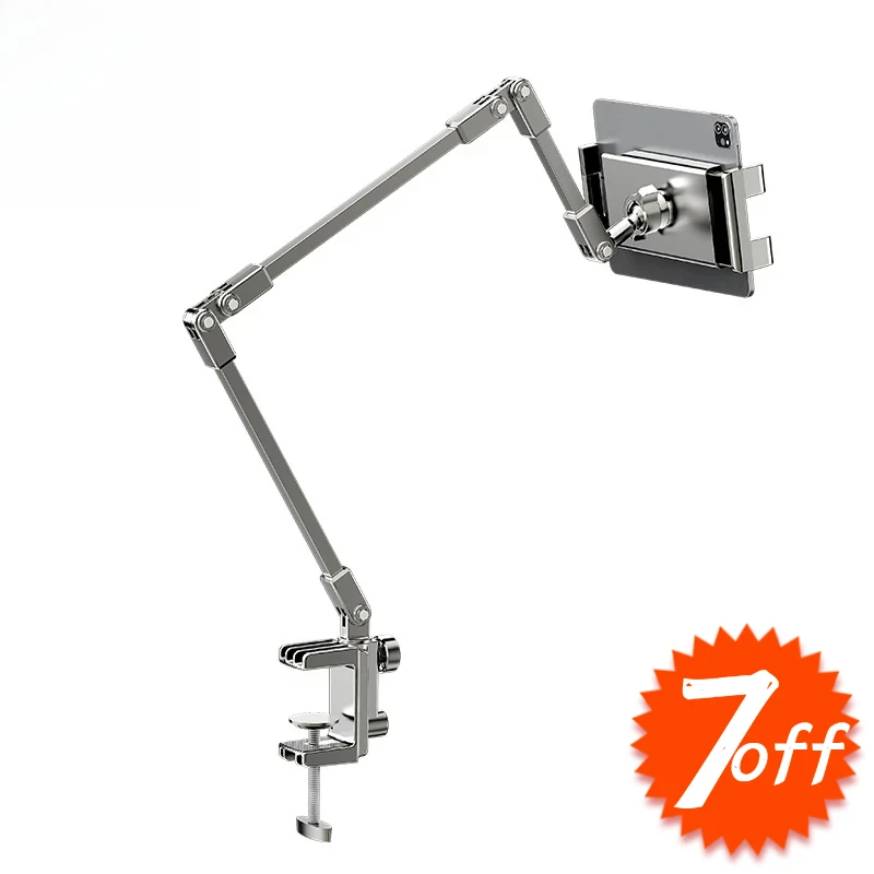 All-metal cantilever lazy overhead phone holder for desktop live streaming, bedside adjustable tablet for iPad bracket
All-metal cantilever lazy overhead phone holder for desktop live streaming, bedside adjustable tablet for iPad bracket