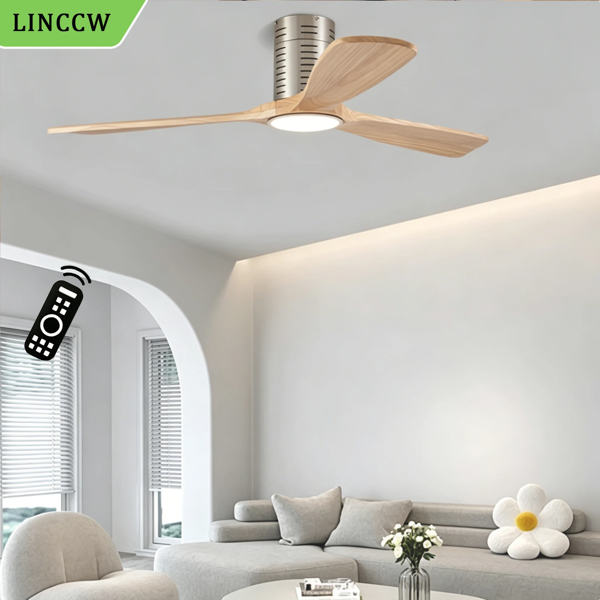 52 Inch Wood Ceiling Fan with Light 85-265V 6-Speed Reversible DC Motor with Remote Control Wood Blades Fans Easy Install
52 Inch Wood Ceiling Fan with Light 85-265V 6-Speed Reversible DC Motor with Remote Control Wood Blades Fans Easy Install