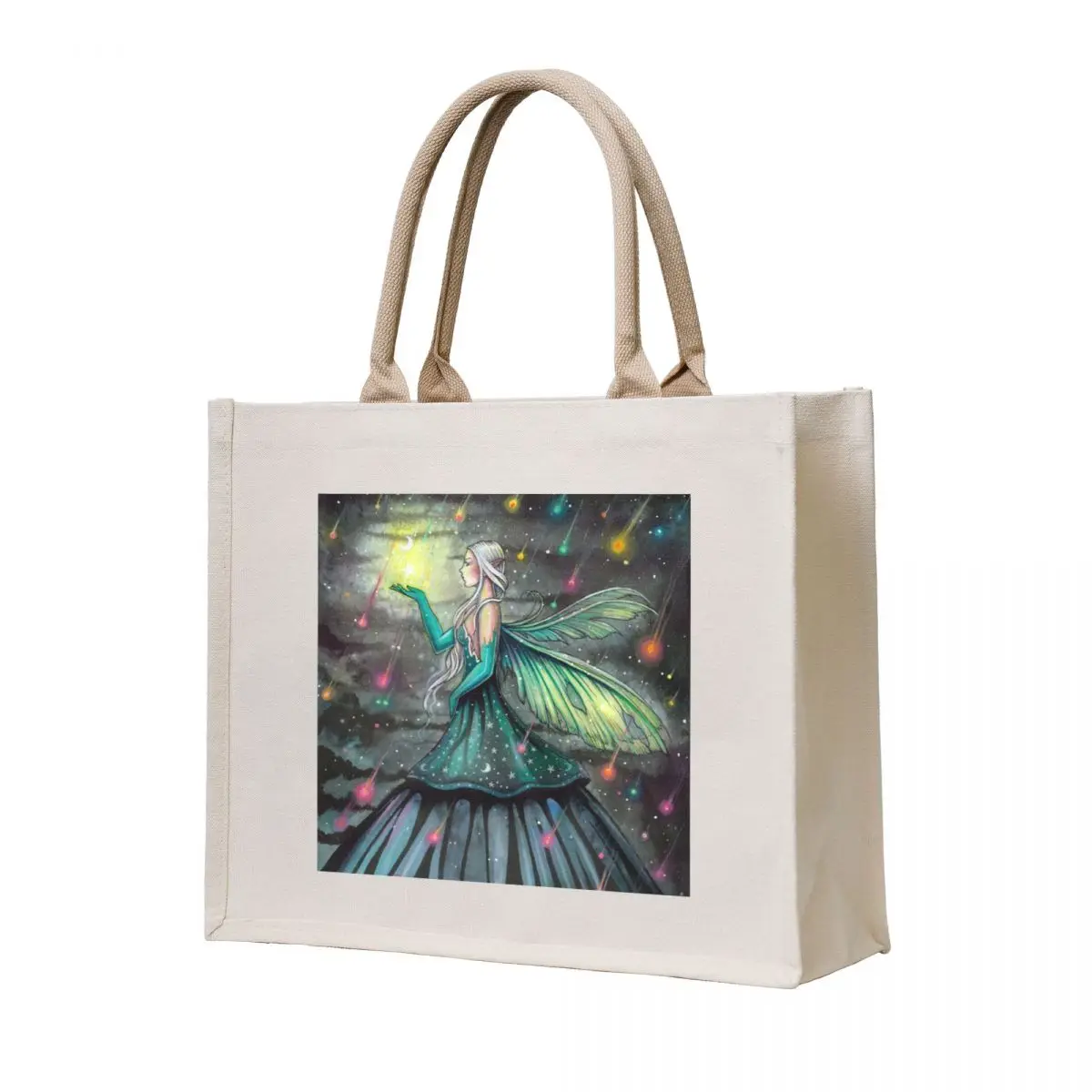 Star Showers Fairy Fantasy Artwork by Molly Harrison Tote Bag Women's beach bags custom tote bag sac pour femme
Star Showers Fairy Fantasy Artwork by Molly Harrison Tote Bag Women's beach bags custom tote bag sac pour femme
