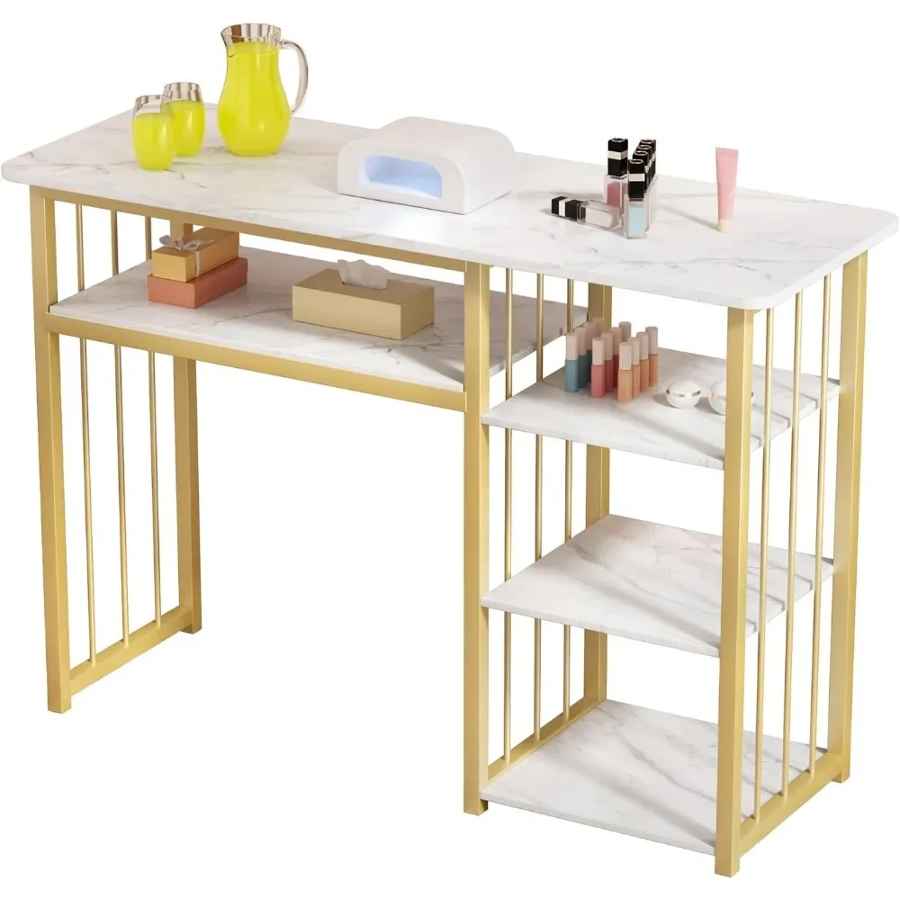 Portable Manicure Table Nail Desk,Nail Table Beauty Salon Tech Station Marbling Texture Manicure Desk with Multi Open Shelves
Portable Manicure Table Nail Desk,Nail Table Beauty Salon Tech Station Marbling Texture Manicure Desk with Multi Open Shelves