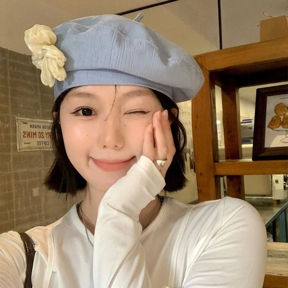 Brimless Cap French Style Flower Beret Versatile Thin Painter Hat Literary Retro Artist Cap Beach
Brimless Cap French Style Flower Beret Versatile Thin Painter Hat Literary Retro Artist Cap Beach