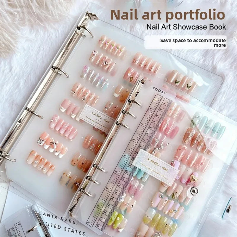 Transparent Nail Art Color Card Book Sample Photo Frame Display Nail Plate Style Book with Wearing Armor Storage for Beauty Supp
Transparent Nail Art Color Card Book Sample Photo Frame Display Nail Plate Style Book with Wearing Armor Storage for Beauty Supp