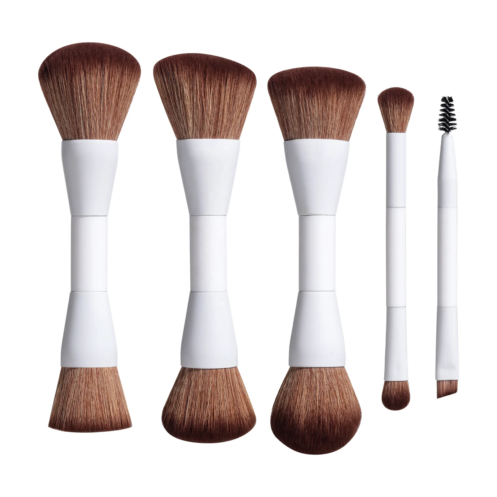 # Hot Sales Double-ended Makeup Brushes Set Custom 4PCS Synthetic Foundation Powder Eye Shadows Blending Buffing Face Makeup Bru
# Hot Sales Double-ended Makeup Brushes Set Custom 4PCS Synthetic Foundation Powder Eye Shadows Blending Buffing Face Makeup Bru