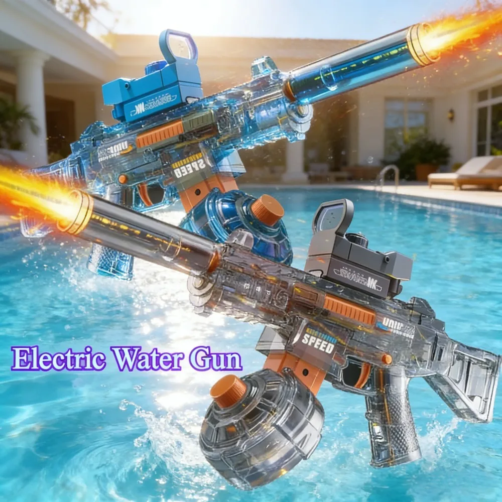 UMP45 Electric Water Gun with Simulated Flame Effect Water Shooting Toy Summer Outdoor Beach Pool Party Game for Children Adults
UMP45 Electric Water Gun with Simulated Flame Effect Water Shooting Toy Summer Outdoor Beach Pool Party Game for Children Adults
