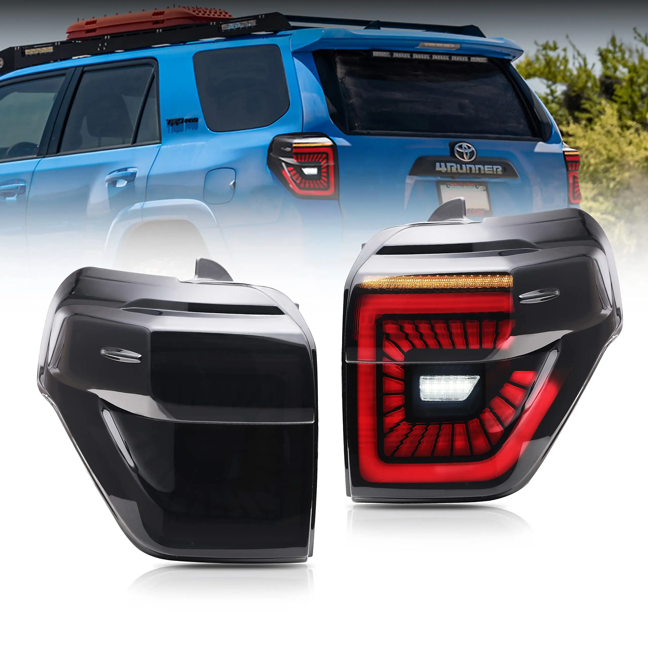 LED Tail Lights For Toyota 4 Runner 2010-2021 With Start Up Animation Sequential Turn Signal Rear Lamp Assembly
LED Tail Lights For Toyota 4 Runner 2010-2021 With Start Up Animation Sequential Turn Signal Rear Lamp Assembly