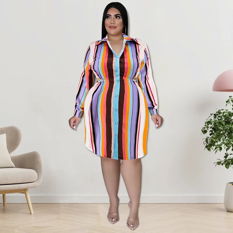 218255 Plus Size Women's New Striped Long Sleeved Shirt New Product Ruffle 2025 Party Summer Elegantes Casual Y2k
218255 Plus Size Women's New Striped Long Sleeved Shirt New Product Ruffle 2025 Party Summer Elegantes Casual Y2k