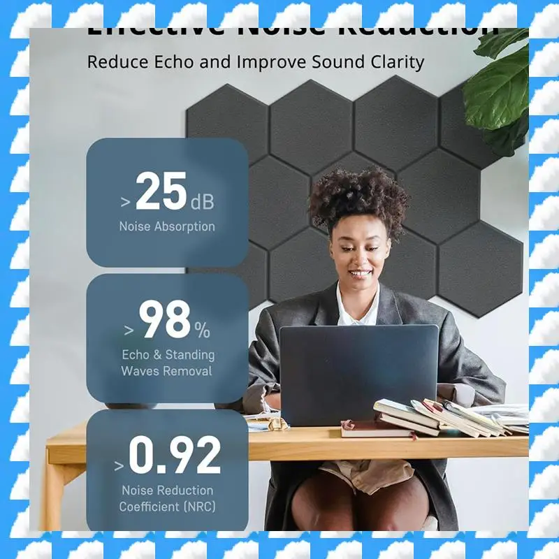 ONGE Acoustic Foam Panels Soundproof Wall Panels For Recording Studio Office Home Black
ONGE Acoustic Foam Panels Soundproof Wall Panels For Recording Studio Office Home Black