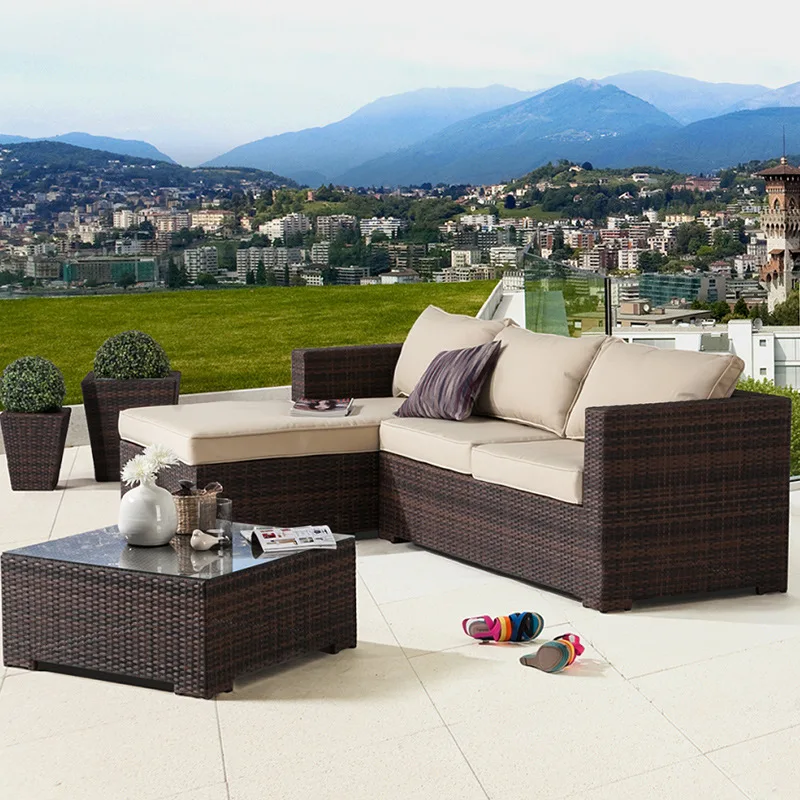 Nordic outdoor leisure balcony rattan sofa combination three-piece villa furniture
Nordic outdoor leisure balcony rattan sofa combination three-piece villa furniture