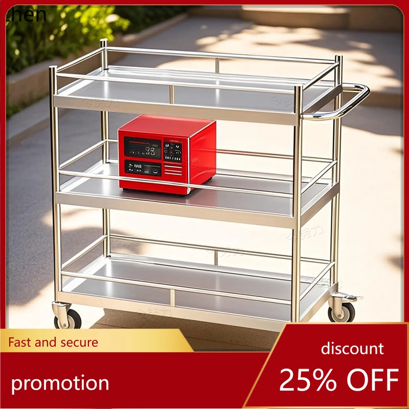 ZML Stainless Steel Handcart Double-layer Mobile Silent Tool Material Handling Small Cart
ZML Stainless Steel Handcart Double-layer Mobile Silent Tool Material Handling Small Cart