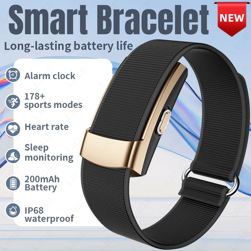 2026 LIGE New Smart Bracelet Heart Rate Monitoring IP68 Waterproof Multifunctional 178+ Sports Modes Smart watch for men women
2026 LIGE New Smart Bracelet Heart Rate Monitoring IP68 Waterproof Multifunctional 178+ Sports Modes Smart watch for men women