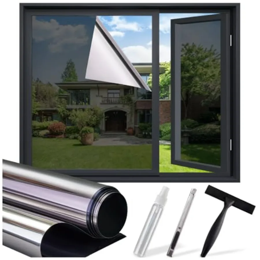Window Tint for Home, One Way Privacy Film Heat and UV Blocking, Static Cling No Glue Renter Friendly Cover for Home Bedroom, O
Window Tint for Home, One Way Privacy Film Heat and UV Blocking, Static Cling No Glue Renter Friendly Cover for Home Bedroom, O