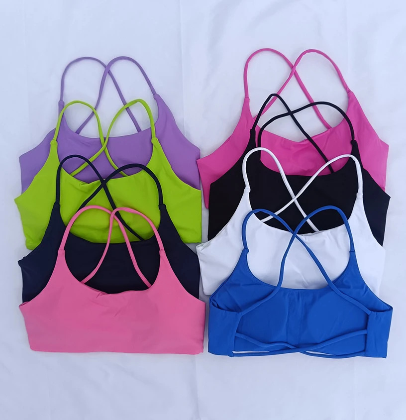 Womens Fitness Sports Bra with Pads Shockproof Breathable Cross Back Backless Tank Top for Workout Running Yoga Female Underwear
Womens Fitness Sports Bra with Pads Shockproof Breathable Cross Back Backless Tank Top for Workout Running Yoga Female Underwear