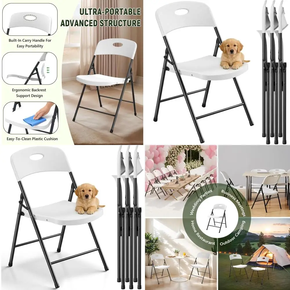 Набор из 4 белых складных стульев для улицы и дома, портативные, прочные, из пластика и металла, выдерживают нагрузку до 350 фунтов, идеально подходят для пикников, вечеринок, п.п.
Набор из 4 белых складных стульев для улицы и дома, портативные, прочные, из пластика и металла, выдерживают нагрузку до 350 фунтов, идеально подходят для пикников, вечеринок, п.п.