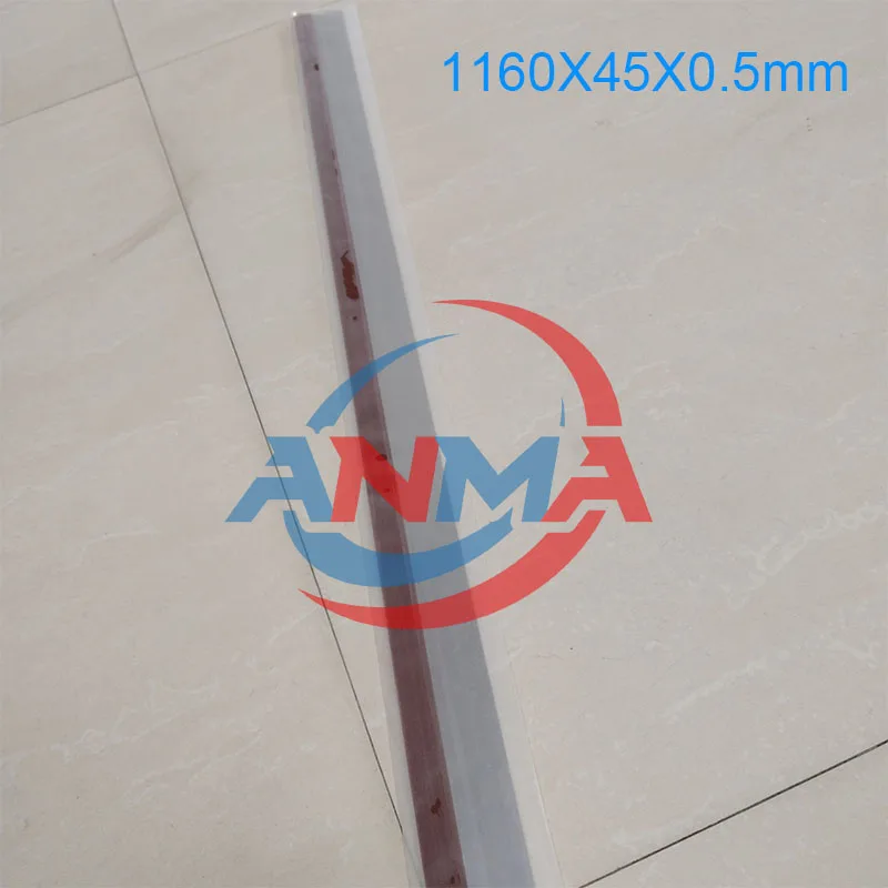 5Pieces Best Quality Polyurethane Material Wash up Blade 1160X45X0.5mm KBA Rapida 105 KBA08 Printing Machinery Parts
5Pieces Best Quality Polyurethane Material Wash up Blade 1160X45X0.5mm KBA Rapida 105 KBA08 Printing Machinery Parts