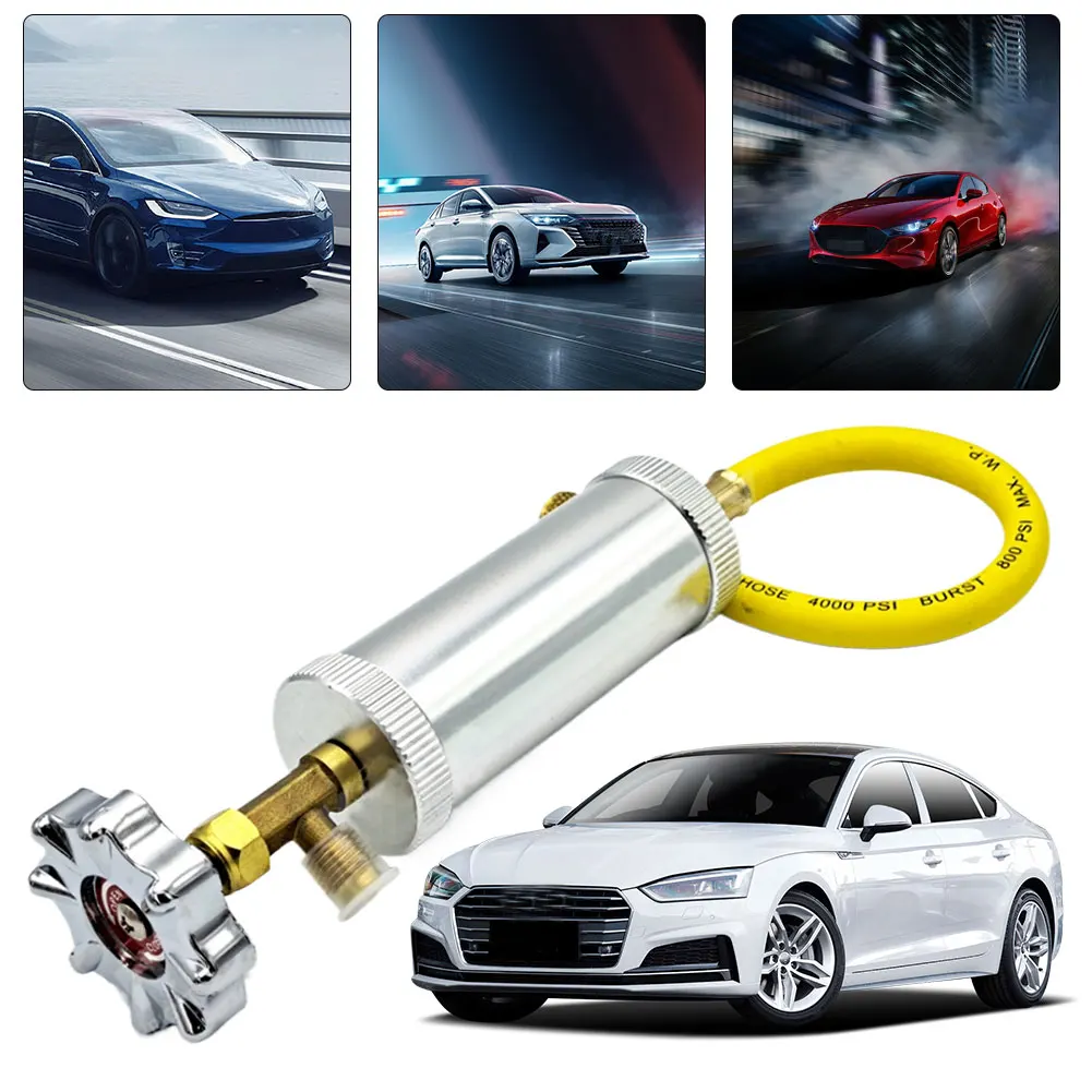 Refrigerant Fluid Filler R12R R134A 1/4 Inch Sae Air Conditioning Car Oil Injection Car Air Conditioner Refill Dye/Oil Injector
Refrigerant Fluid Filler R12R R134A 1/4 Inch Sae Air Conditioning Car Oil Injection Car Air Conditioner Refill Dye/Oil Injector