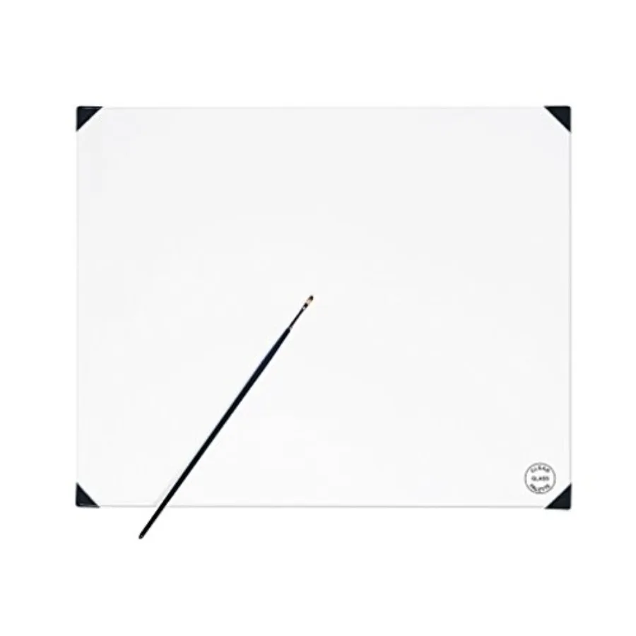 POSH Glass Artist Palette Clear, 16 x 20 inches Tempered Glass Palette for Oil Painting with Corner Guards Use with Oil, Acryli
POSH Glass Artist Palette Clear, 16 x 20 inches Tempered Glass Palette for Oil Painting with Corner Guards Use with Oil, Acryli