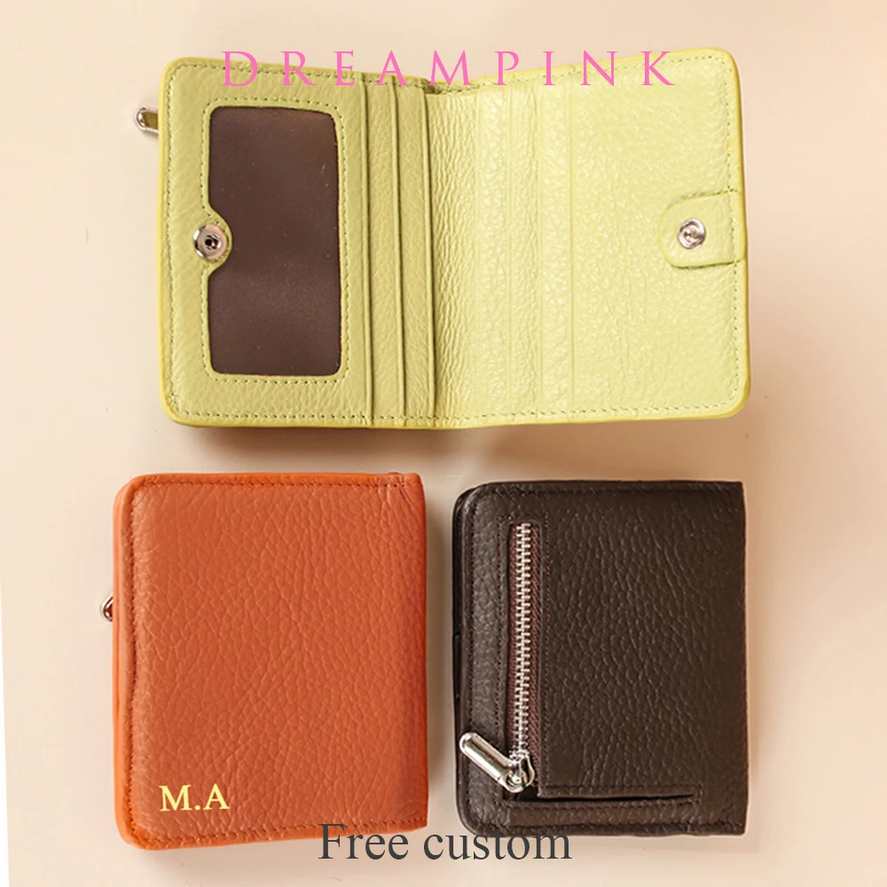 Persoanlized Name Women Short Wallet Luxury Real Leather Custom Letters Female Credit Card Holder Wallet DIY Gift Small Purse
Persoanlized Name Women Short Wallet Luxury Real Leather Custom Letters Female Credit Card Holder Wallet DIY Gift Small Purse