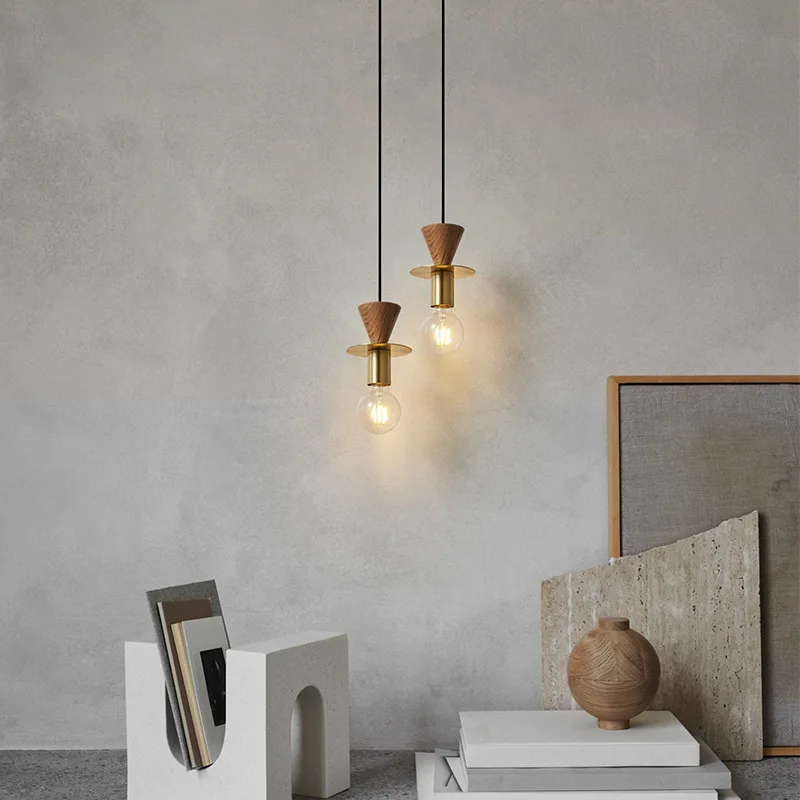 Nordic modern simple walnut all-copper series small chandelier bedroom bedside lamp creative designer art chandelier
Nordic modern simple walnut all-copper series small chandelier bedroom bedside lamp creative designer art chandelier