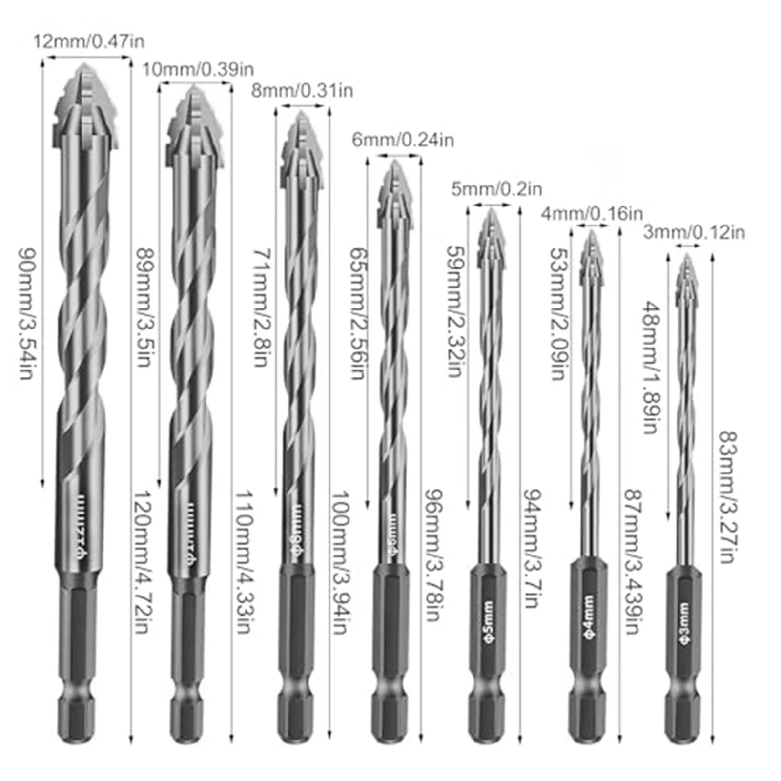 Carbide Drill Bit Set 4 Flute Drill Bit Attractive Rust-resistant Finish Carbide Drill Bit Silver Yellow optional
Carbide Drill Bit Set 4 Flute Drill Bit Attractive Rust-resistant Finish Carbide Drill Bit Silver Yellow optional
