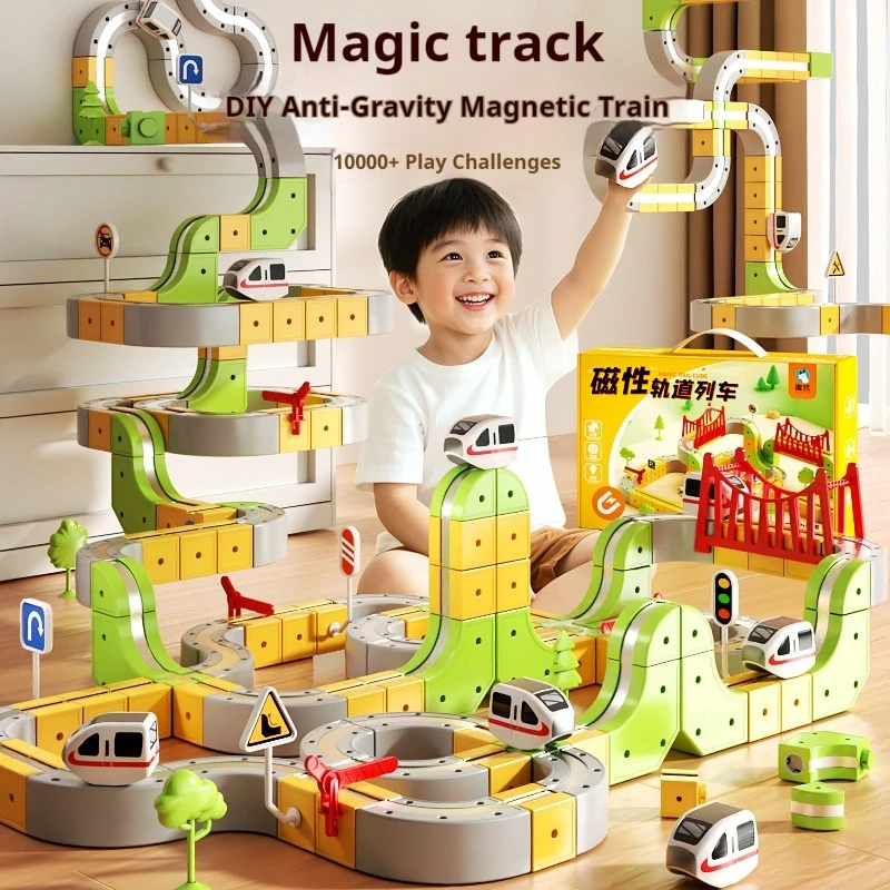 Magical Versatile Magnetic Track Cube Children'S Electric Train Puzzle Toy Boys And Girls Diy Building Block Assembling Toy Gift
Magical Versatile Magnetic Track Cube Children'S Electric Train Puzzle Toy Boys And Girls Diy Building Block Assembling Toy Gift