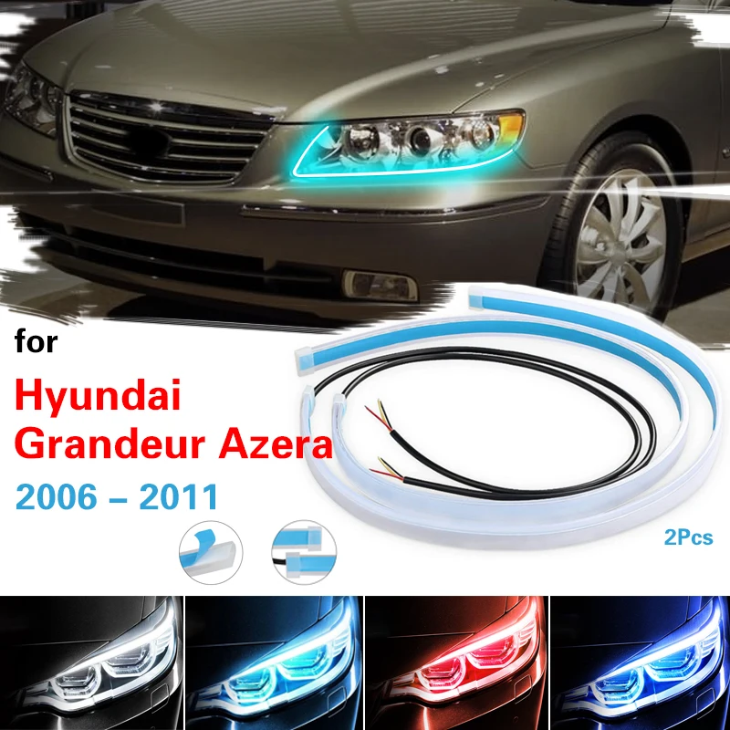 For Hyundai Grandeur Azera 2006-2011 Daytime Running Lights Flexible Car Turn Signal Yellow Brake Side Light Headlight Strip 12v
For Hyundai Grandeur Azera 2006-2011 Daytime Running Lights Flexible Car Turn Signal Yellow Brake Side Light Headlight Strip 12v
