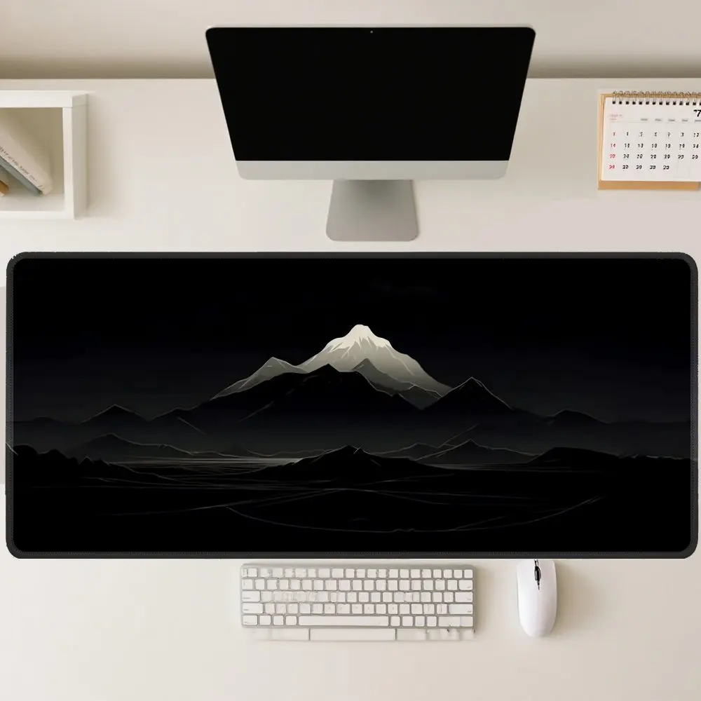 1pc Black Mountain Peak Art Desk Mat Large Gaming Mouse Pad Non-slip Rubber Base Stitched Edge Keyboard Pads PC for Office Decor
1pc Black Mountain Peak Art Desk Mat Large Gaming Mouse Pad Non-slip Rubber Base Stitched Edge Keyboard Pads PC for Office Decor