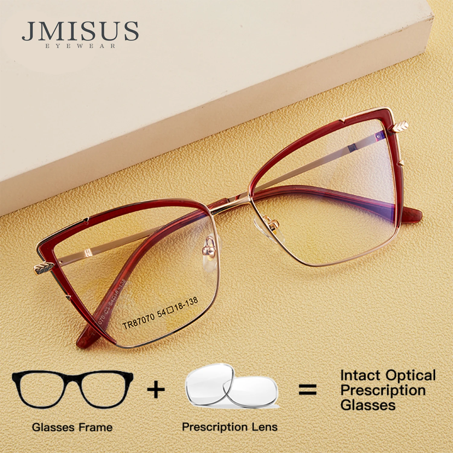JMISUS Fashion Cat Eye Prescription Glasses Woman Square Optical Eyeglasses Photochromic Progressive Sunglasses
JMISUS Fashion Cat Eye Prescription Glasses Woman Square Optical Eyeglasses Photochromic Progressive Sunglasses