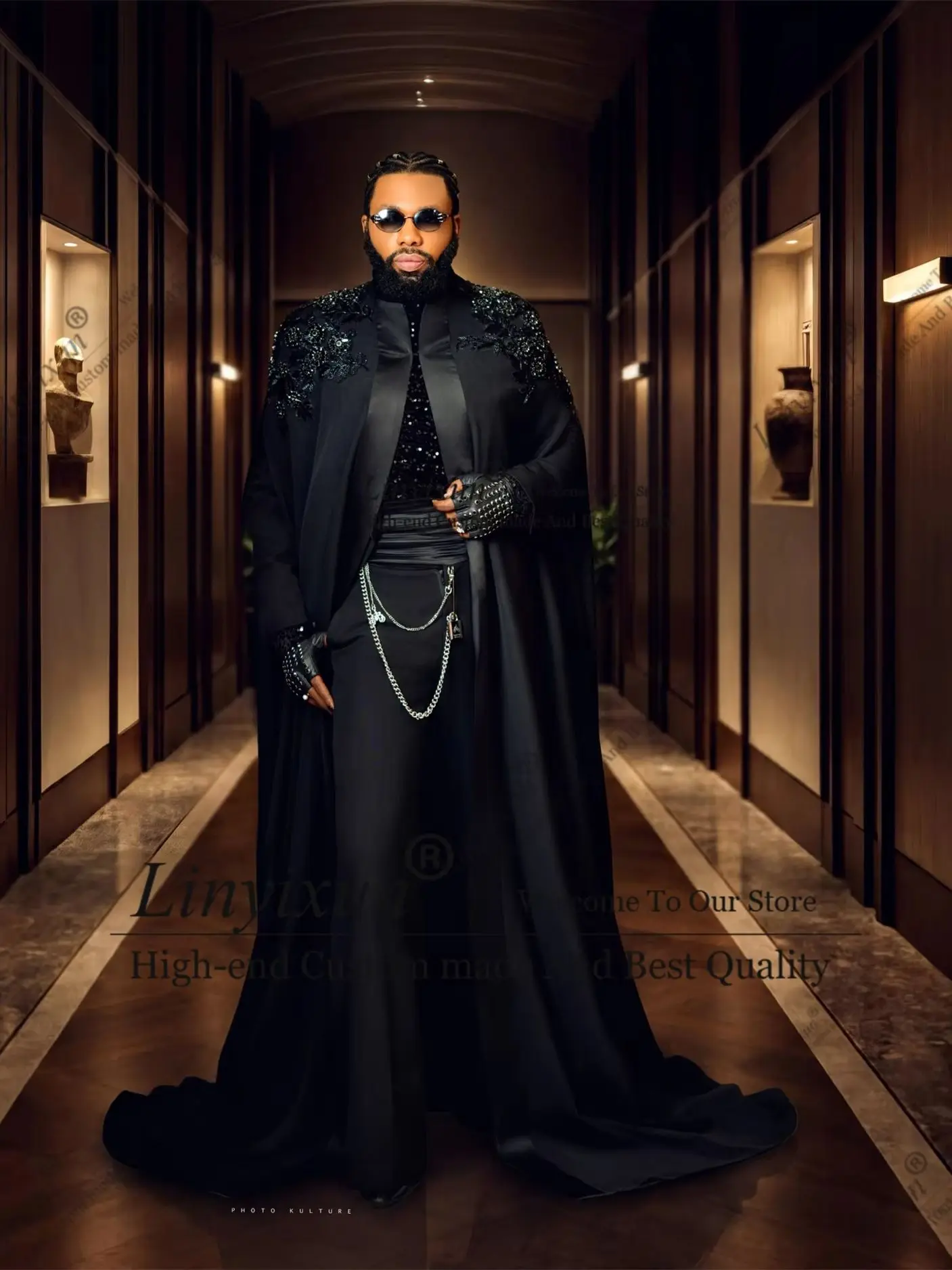 Fashion 3 Pieces Sets Men Suits High End Rhinestones Beaded Groom Tuxedos Customized Slim Male Party Prom Blazer Ropa Hombre
Fashion 3 Pieces Sets Men Suits High End Rhinestones Beaded Groom Tuxedos Customized Slim Male Party Prom Blazer Ropa Hombre