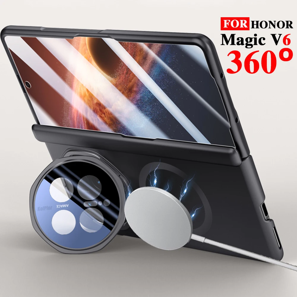 V6 Metal Lens Holder Magsafe Strong Magnetic Skin-friendly Feel Case For HONOR Magic V6 5G 2026 Slim Protective Matte Cover
V6 Metal Lens Holder Magsafe Strong Magnetic Skin-friendly Feel Case For HONOR Magic V6 5G 2026 Slim Protective Matte Cover
