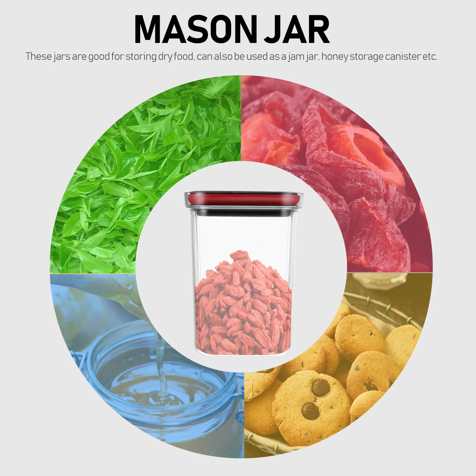 Thickened Plastic Sealed Storage Jars Household Dry Food Honey Jar Cubilose Container Jam Holder Organizer Tea Canister Lid
Thickened Plastic Sealed Storage Jars Household Dry Food Honey Jar Cubilose Container Jam Holder Organizer Tea Canister Lid