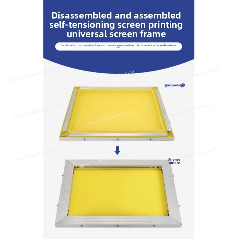 New Screen Printing Self-Tensioning Frame, 50×60cm Inner Diameter, Replace Traditional Stretcher
New Screen Printing Self-Tensioning Frame, 50×60cm Inner Diameter, Replace Traditional Stretcher