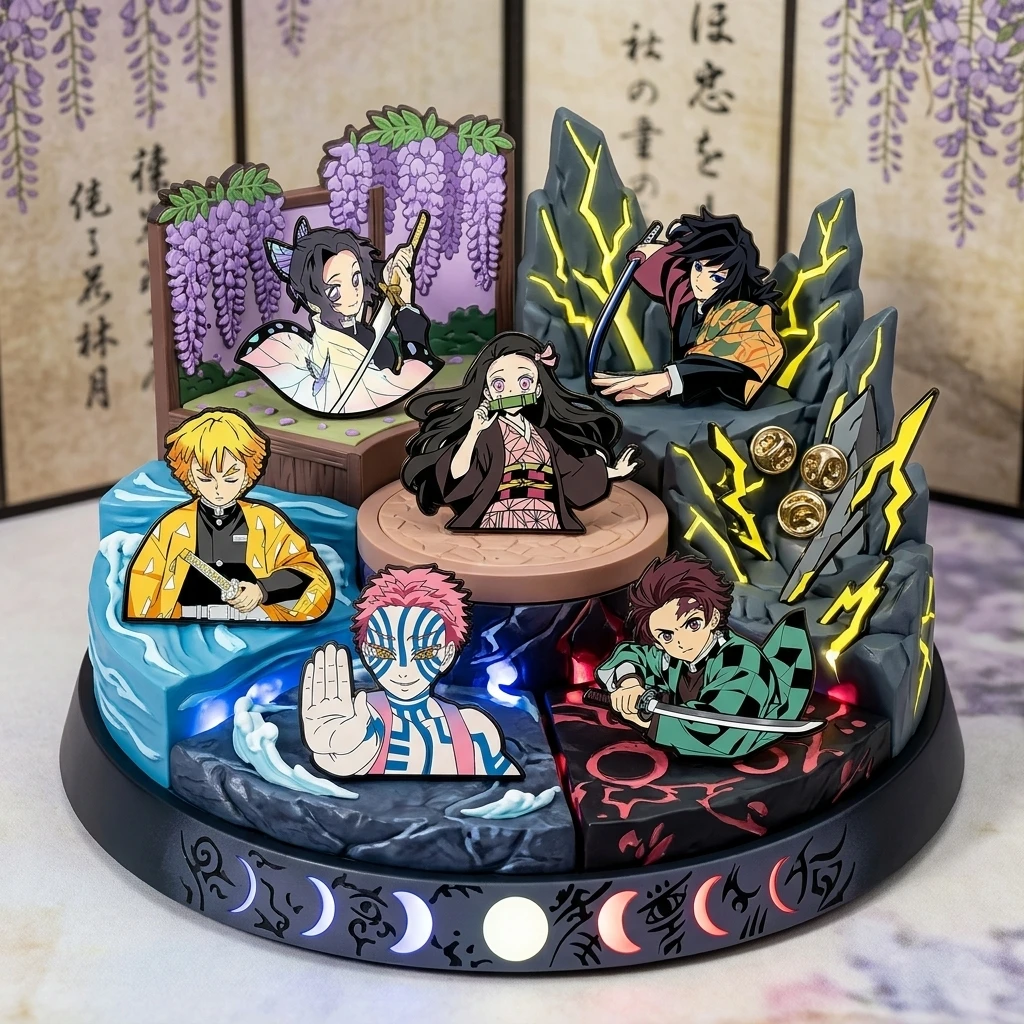 Bandai Demon Slayer Kimetsu No Yaiba 6PCS Enamel Brooch Set Tanjiro Tomioka Giyu Anime Character Backpack Accessory Gift
Bandai Demon Slayer Kimetsu No Yaiba 6PCS Enamel Brooch Set Tanjiro Tomioka Giyu Anime Character Backpack Accessory Gift