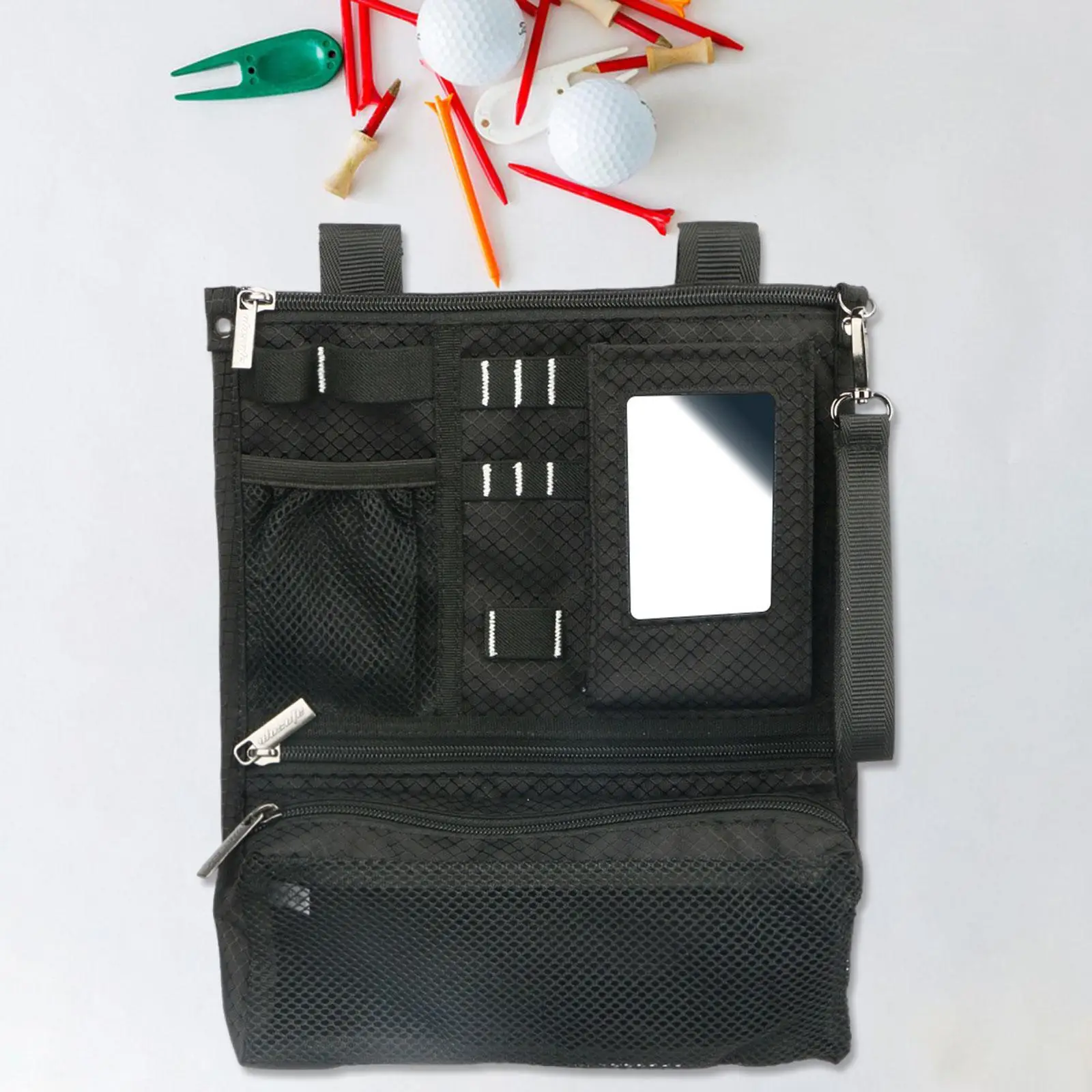 Outdoor Sports Golf Ball Pouch Foldable Large Capacity Zipper Storage Organizer for Golf Clubs
Outdoor Sports Golf Ball Pouch Foldable Large Capacity Zipper Storage Organizer for Golf Clubs