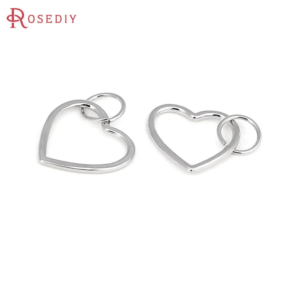 4PCS Platinum Color Brass Heart Charms Pendants High Quality Diy Jewelry Making Supplies Necklace Earrings Accessories for Women
4PCS Platinum Color Brass Heart Charms Pendants High Quality Diy Jewelry Making Supplies Necklace Earrings Accessories for Women