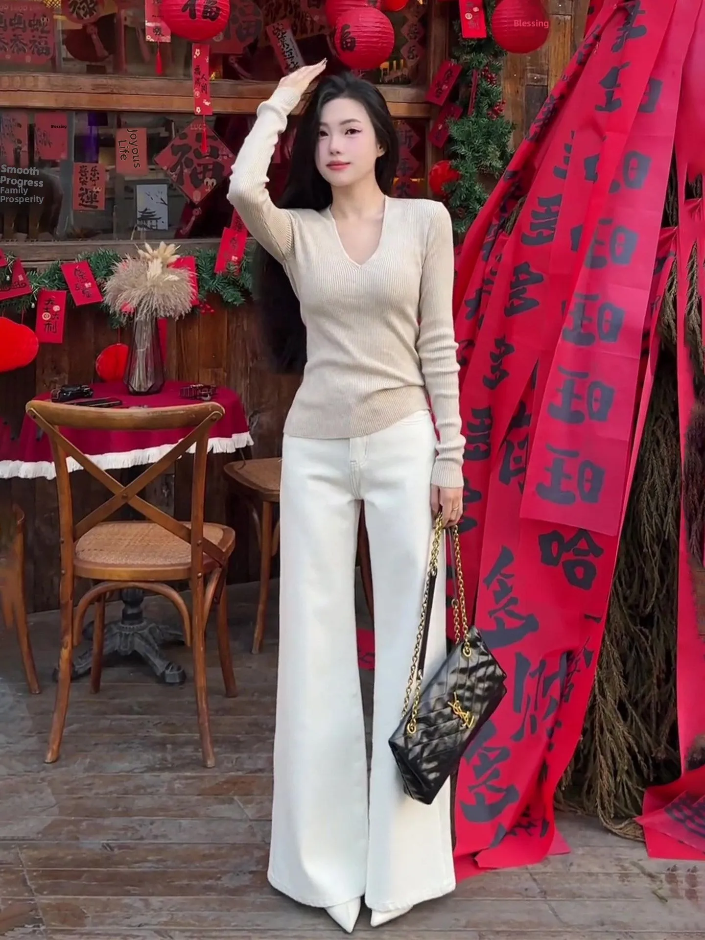 High Waist Bell Bottom Jeans Women's White Slimming Small Size Loose Fit Wide Leg Pants Spring 2026 New Style American Wash
High Waist Bell Bottom Jeans Women's White Slimming Small Size Loose Fit Wide Leg Pants Spring 2026 New Style American Wash