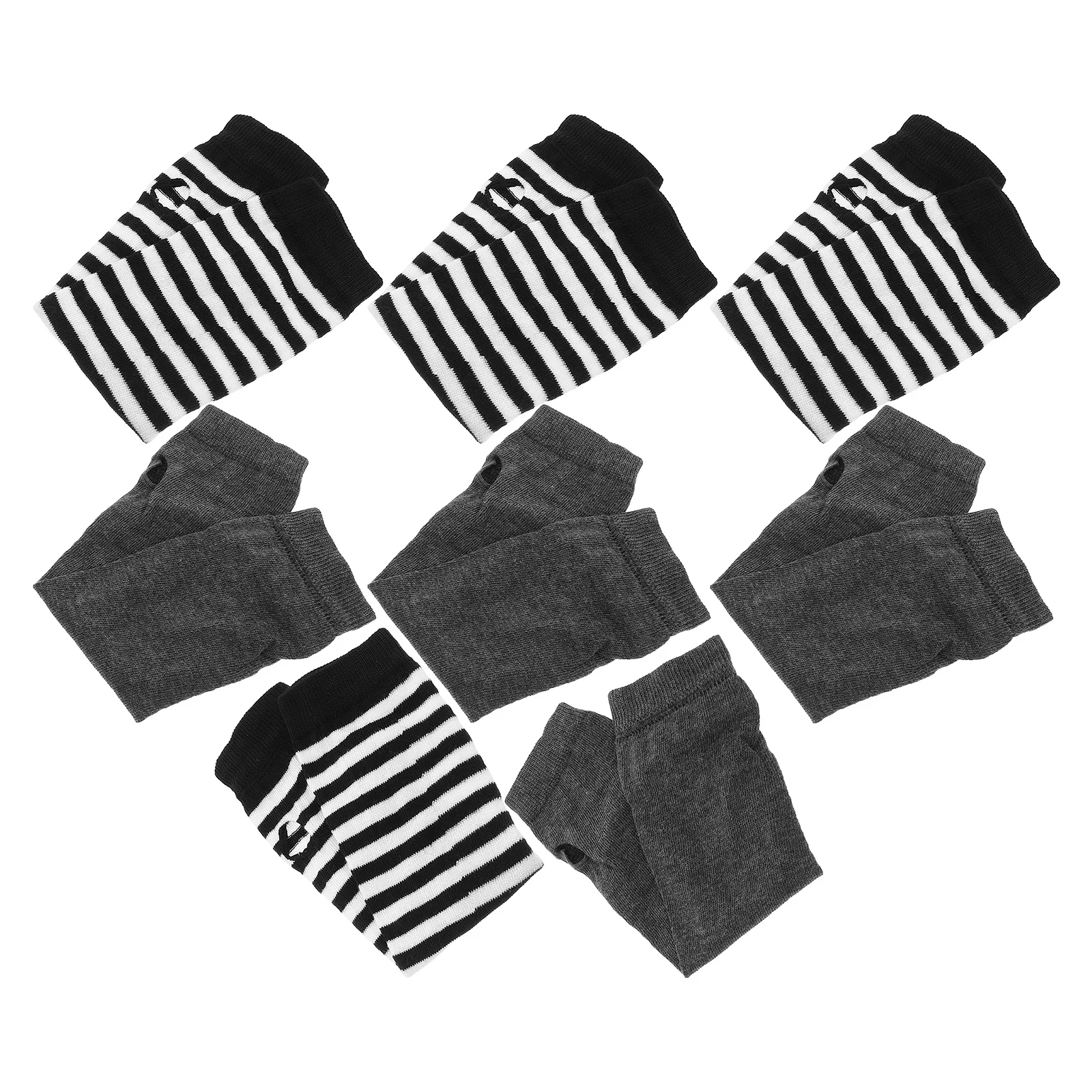 4 Pairs Women Striped Punk Style Protective Arm Sleeves Cosplay Fingerless Long Gloves Sun Protection Shawl Arm Covers
4 Pairs Women Striped Punk Style Protective Arm Sleeves Cosplay Fingerless Long Gloves Sun Protection Shawl Arm Covers