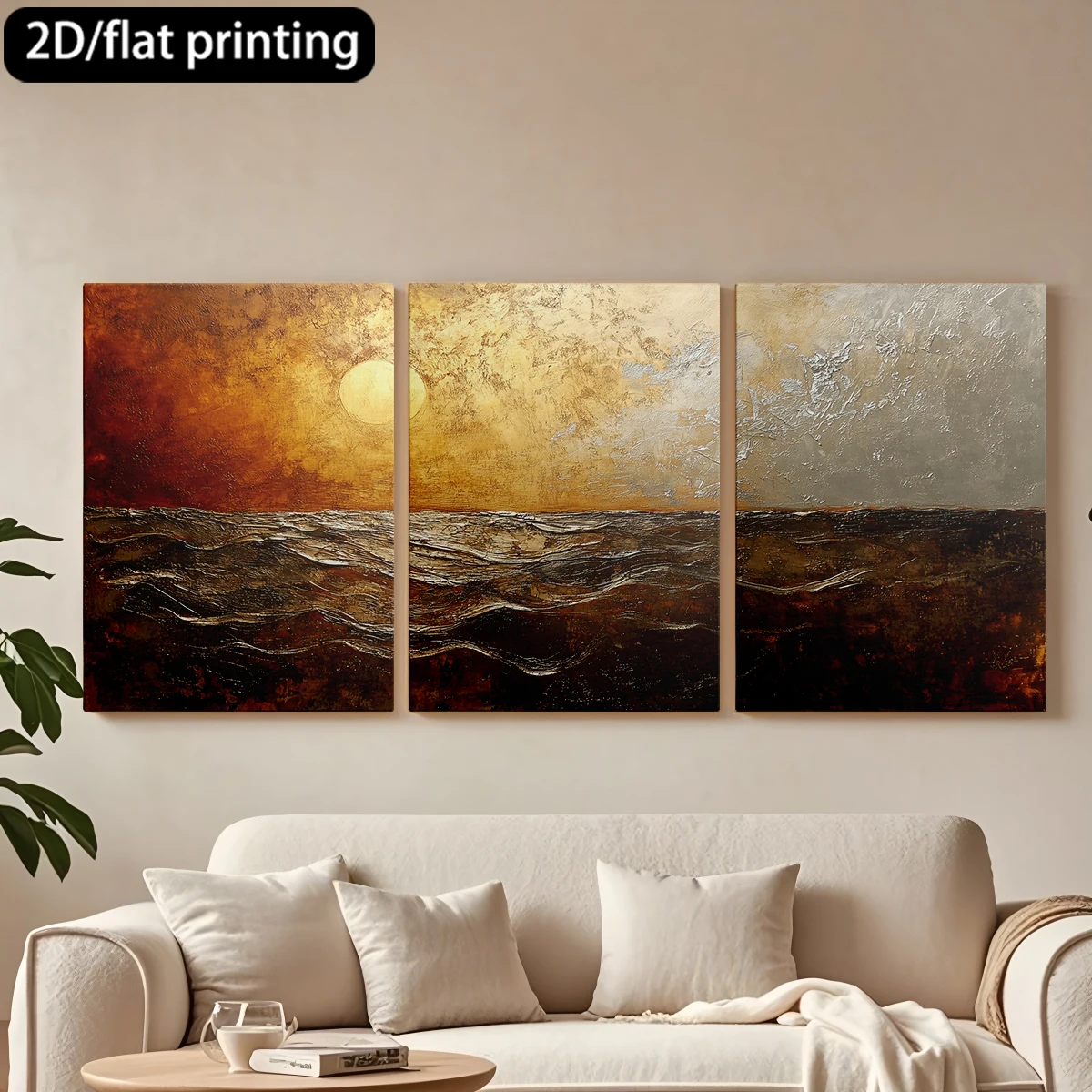 3pc wooden frame canvas decorative paintingAbstract sunset over the ocean.Corridor bedroom decoration
3pc wooden frame canvas decorative paintingAbstract sunset over the ocean.Corridor bedroom decoration