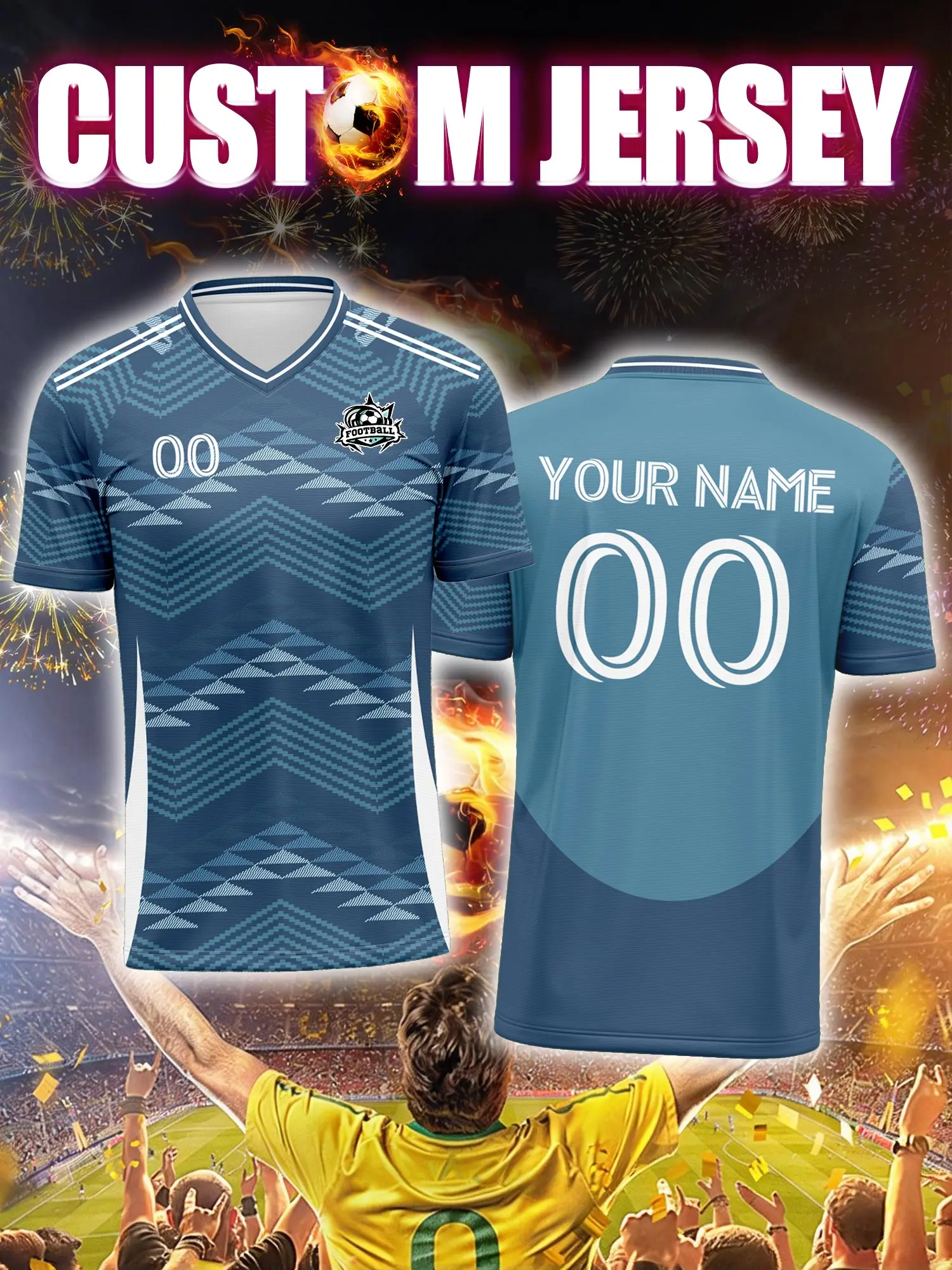 2026 Men's and Women's Customized Name and Number Sports V-Neck Jerseys, Quick-Drying, Fashionable, Sublimation Technology
2026 Men's and Women's Customized Name and Number Sports V-Neck Jerseys, Quick-Drying, Fashionable, Sublimation Technology