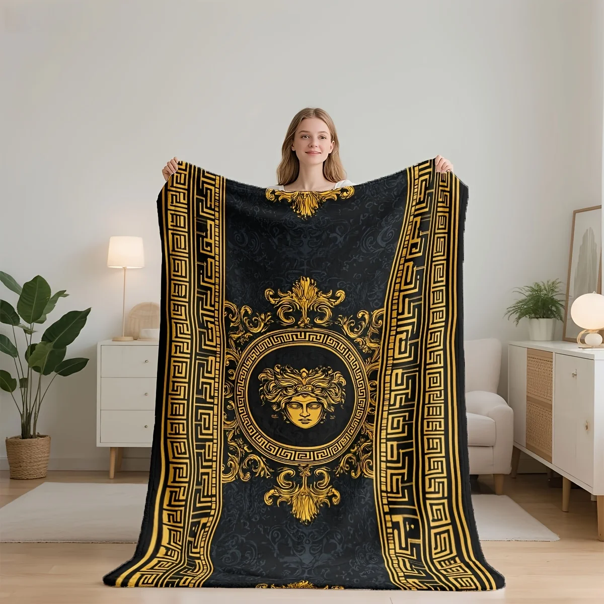 Фланелевое одеяло Majestic Medusa Crest, мягкое и комфортное, для использования на диване, кровати, в путешествиях, кемпинге, офисе, гостиной.
Фланелевое одеяло Majestic Medusa Crest, мягкое и комфортное, для использования на диване, кровати, в путешествиях, кемпинге, офисе, гостиной.