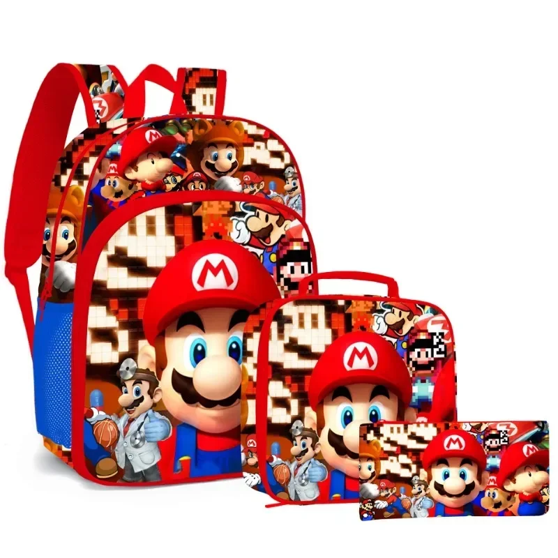 Новый набор из 3 предметов Super Mario Bros, рюкзак с героями мультфильмов Super Mario Bros, сумка через плечо, большая вместимость, портативный подарок для хранения, праздничный подарок
Новый набор из 3 предметов Super Mario Bros, рюкзак с героями мультфильмов Super Mario Bros, сумка через плечо, большая вместимость, портативный подарок для хранения, праздничный подарок
