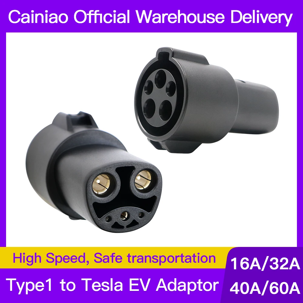 Type1 to Tesla Plug EV Charger connector SAE J1772 Adapter 32A 60A Electric Vehicle Car Charging Adaptor EVSE
Type1 to Tesla Plug EV Charger connector SAE J1772 Adapter 32A 60A Electric Vehicle Car Charging Adaptor EVSE