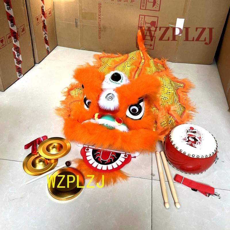 Upmarket 12 inch 2-5 Age Lion Dance Drum gong Cymbals Costume Festival Performance Gift Props Tradition Party Carnival Stage
Upmarket 12 inch 2-5 Age Lion Dance Drum gong Cymbals Costume Festival Performance Gift Props Tradition Party Carnival Stage