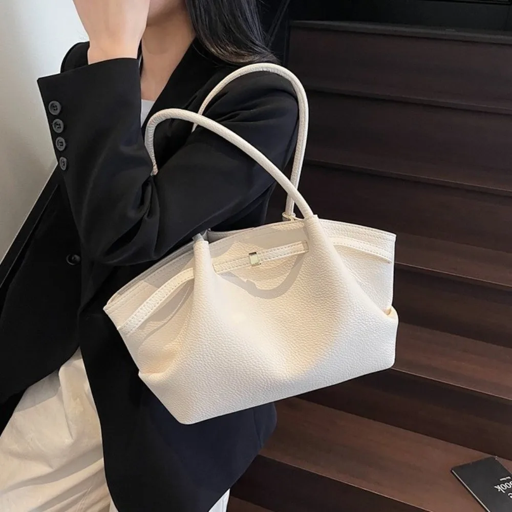 Luxury French PU Shoulder Bag Large Capacity Solid Color Women Tote Bag Commute Lychee Pattern Underarm Bag Travel
Luxury French PU Shoulder Bag Large Capacity Solid Color Women Tote Bag Commute Lychee Pattern Underarm Bag Travel