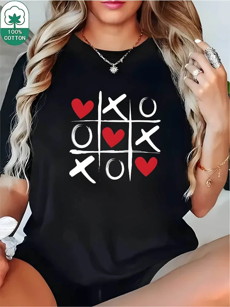 Женская футболка с рисунком Tic-Tac-Toe X and O Game Board Design с коротким рукавом, мягкий повседневный топ в стиле Харадзюку, большие размеры
Женская футболка с рисунком Tic-Tac-Toe X and O Game Board Design с коротким рукавом, мягкий повседневный топ в стиле Харадзюку, большие размеры