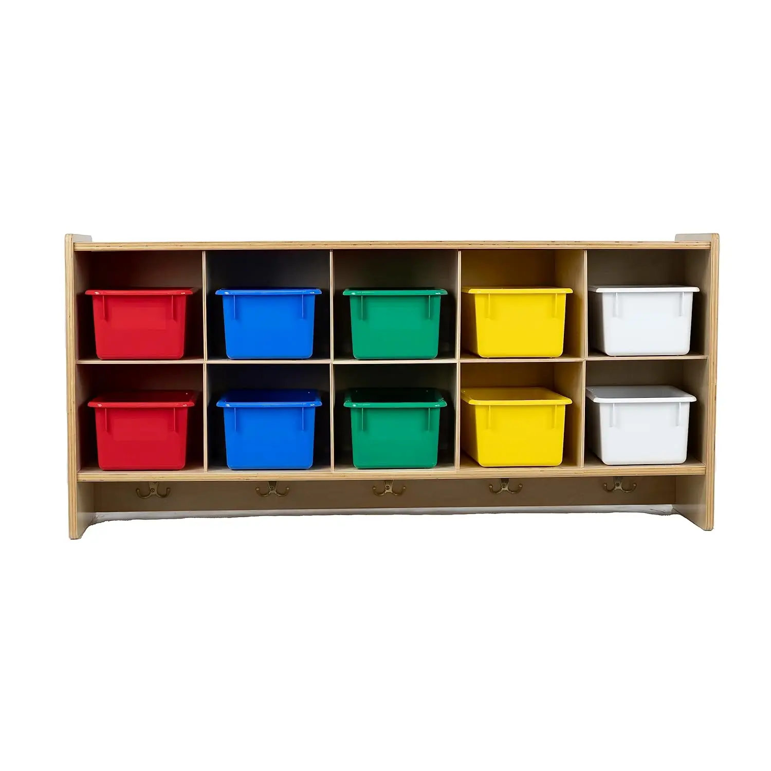 10 Section Wall Mount Storage Cabinet, Cubby Shelving Unit with Assorted Trays and Hooks for Daycare, Home,, Customized
10 Section Wall Mount Storage Cabinet, Cubby Shelving Unit with Assorted Trays and Hooks for Daycare, Home,, Customized