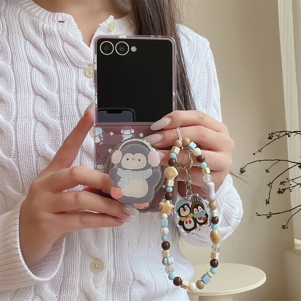 Cute Penguin Magnetic Phone case for Samsung Galaxy Z Flip6 7FE zflip5 4 3 ZFlip7 6 5 Cover With Magsafe Stand Chain Cases Funda
Cute Penguin Magnetic Phone case for Samsung Galaxy Z Flip6 7FE zflip5 4 3 ZFlip7 6 5 Cover With Magsafe Stand Chain Cases Funda