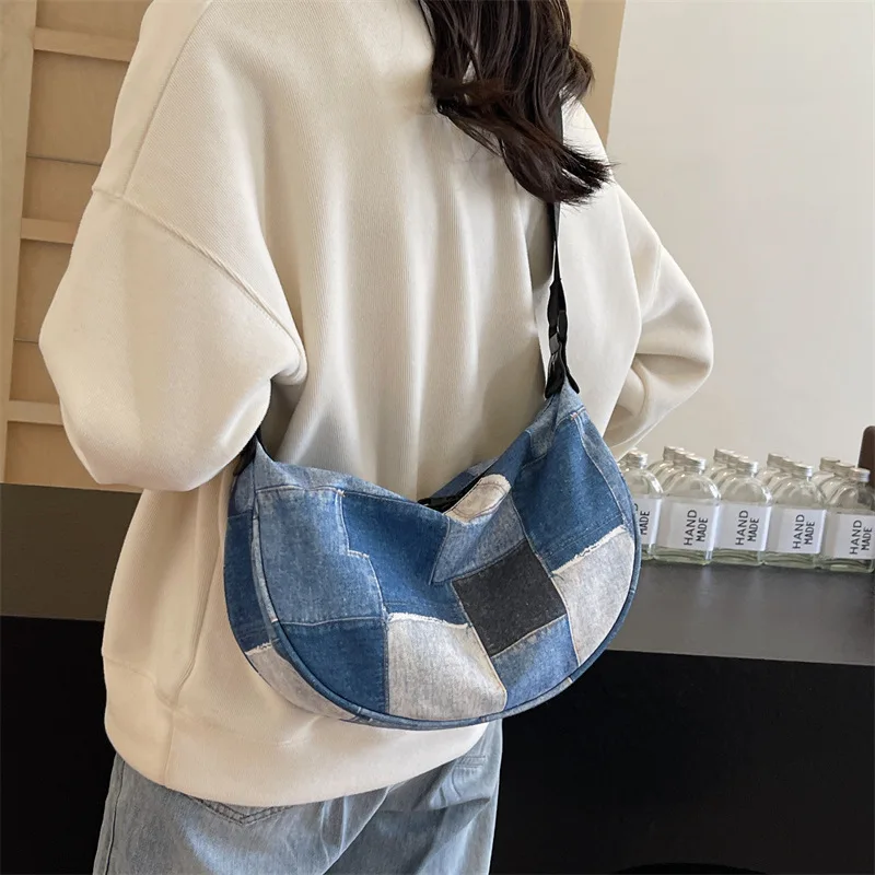 Women's Shoulder Bag Fashion Hand Bags Denim Canvas Wallet Portable Tote Chest Bags for Daily Commute Crossbody Bags
Women's Shoulder Bag Fashion Hand Bags Denim Canvas Wallet Portable Tote Chest Bags for Daily Commute Crossbody Bags