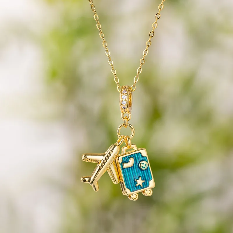 Travel and vacation style titanium steel airplane necklace holiday promotion collarbone chain imported light luxury jewelry gift
Travel and vacation style titanium steel airplane necklace holiday promotion collarbone chain imported light luxury jewelry gift