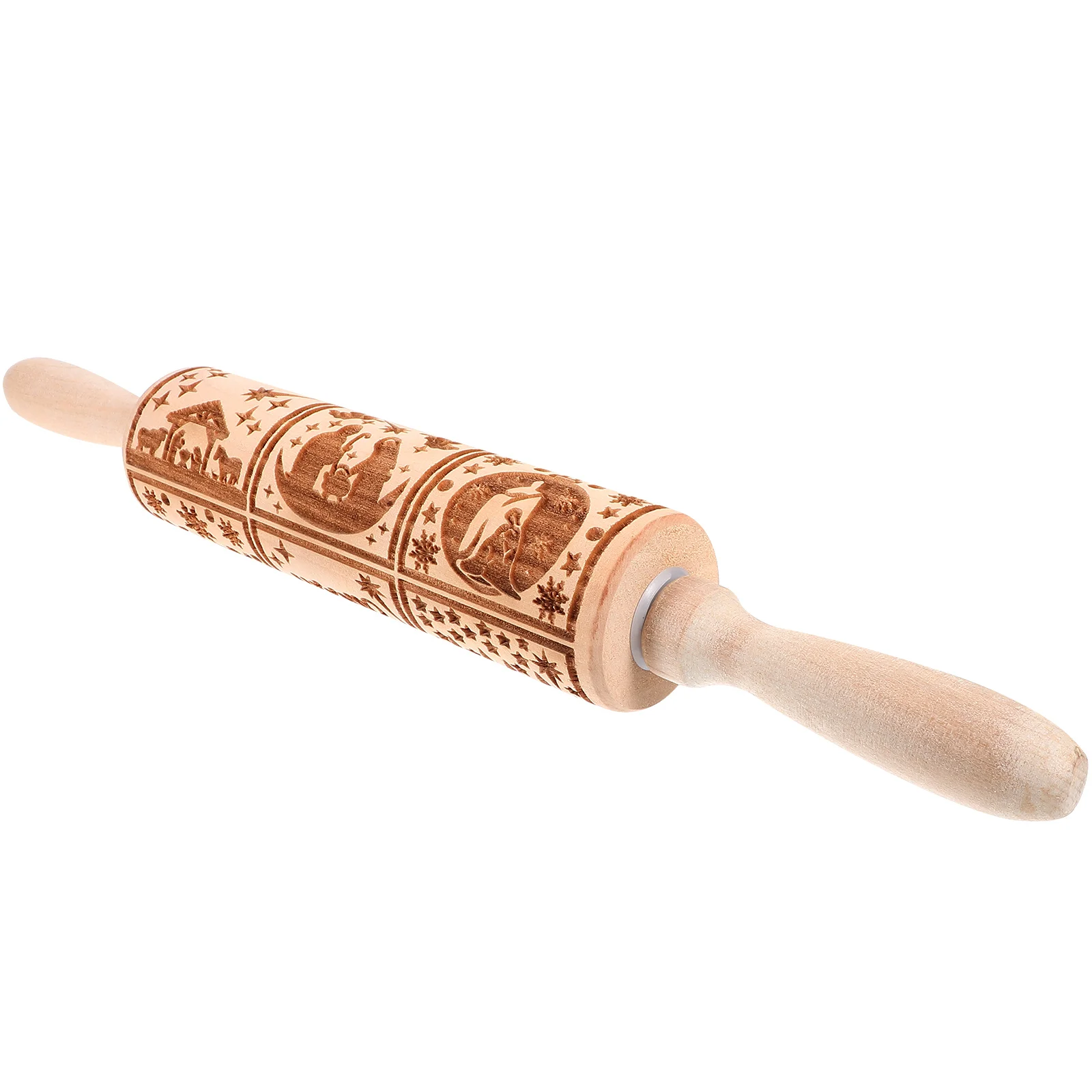 Wood Carved Engraved Rolling Pin Decorative Baking Cookies Stamp Engraved Dough Rolling Christmas Easter
Wood Carved Engraved Rolling Pin Decorative Baking Cookies Stamp Engraved Dough Rolling Christmas Easter